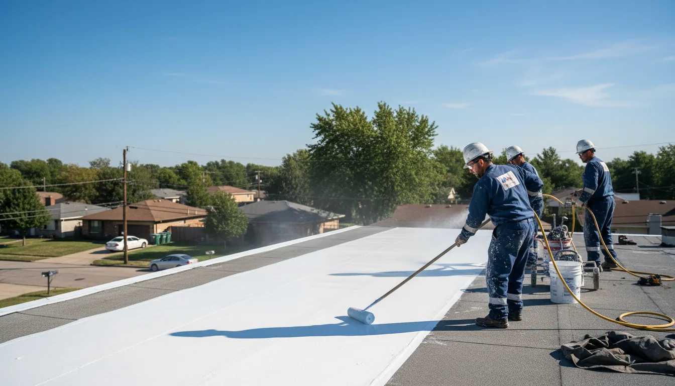 Commercial roof coating in Doylestown, PA near me